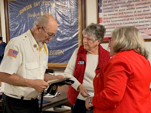 Ceremony for MI VVA Chapter 390 by the John Alden Chapter, NSDAR
