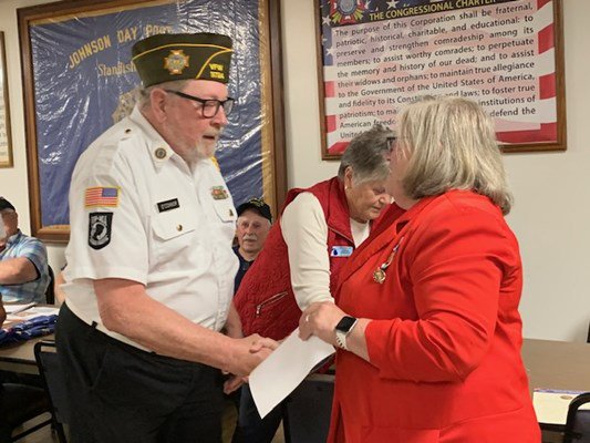 Ceremony for MI VVA Chapter 390 by the John Alden Chapter, NSDAR