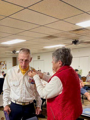 Ceremony for MI VVA Chapter 390 by the John Alden Chapter, NSDAR