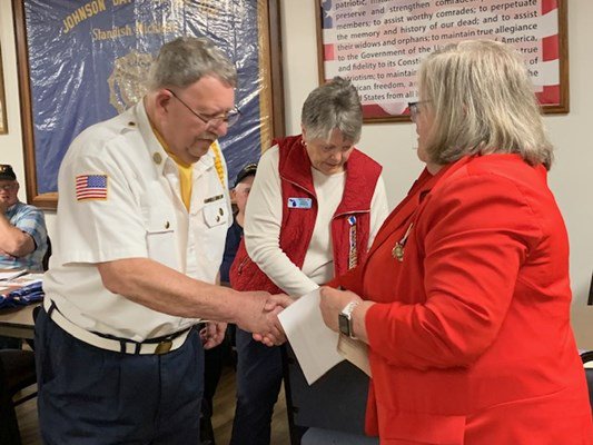 Ceremony for MI VVA Chapter 390 by the John Alden Chapter, NSDAR