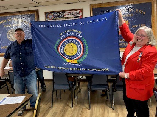 Ceremony for MI VVA Chapter 390 by the John Alden Chapter, NSDAR