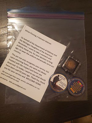 Ceremony for MI VVA Chapter 528 by the Sarah Ann Cochrane Chapter, NSDAR