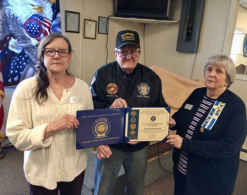 Ceremony for MI VVA Chapter 583 by the River Aux Sables Chapter, NSDAR