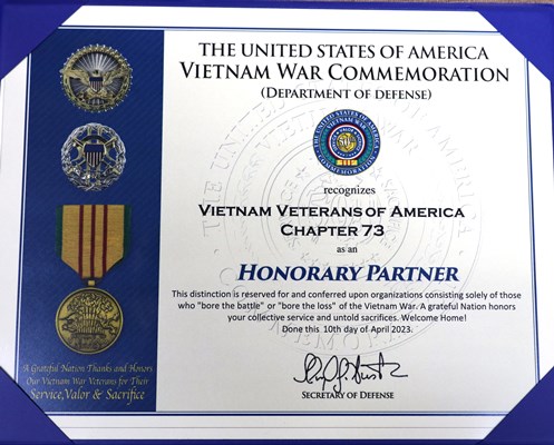 Ceremony for MI VVA Chapter 73 by the Elizabeth Schuyler Hamilton Chapter, NSDAR.