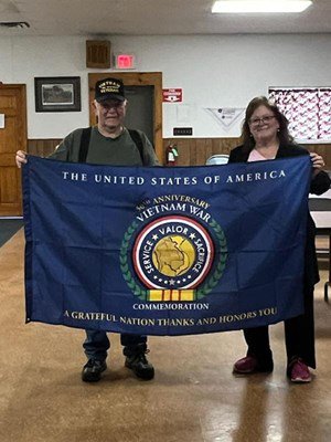 Ceremony for MI VVA Chapter 882 by the River Aux Sables Chapter, NSDAR