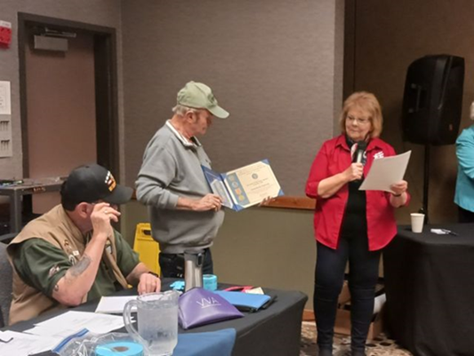Honorary Partner ceremony for MT VVA Chapter 1087 by the MT Chief Ignace Chapter NSDAR.