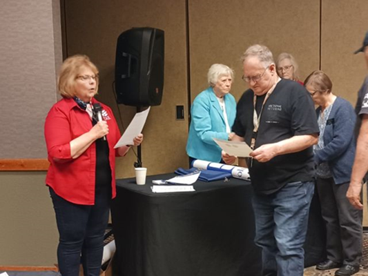 Honorary Partner ceremony for MT VVA Chapter 1087 by the MT Chief Ignace Chapter NSDAR.