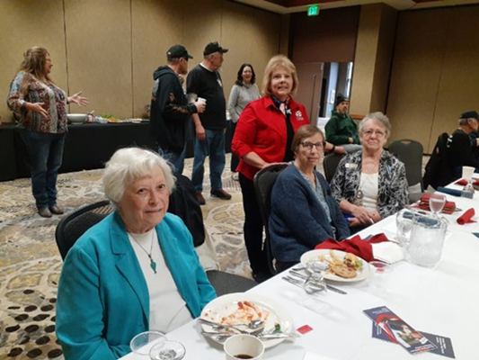 Honorary Partner ceremony for MT VVA Chapter 1087 by the MT Chief Ignace Chapter NSDAR.