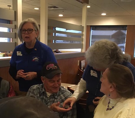 Honorary Partner ceremony for MT VVA Chapter 334 by the MT Shining Mountain Chapter NSDAR.