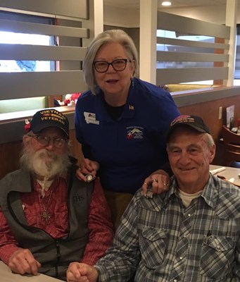 Honorary Partner ceremony for MT VVA Chapter 334 by the MT Shining Mountain Chapter NSDAR.