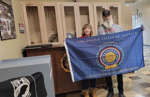 Honorary Partner ceremony for MT VVA Chapter 334 by the MT Oro Fino Chapter NSDAR.