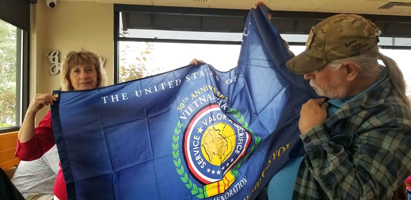 Honorary Partner ceremony for MT VVA Chapter 626 by the MT Oro Fino Chapter NSDAR.