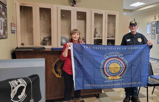 Honorary Partner ceremony for MT VVA Chapter 778 by the MT Oro Fino Chapter NSDAR.