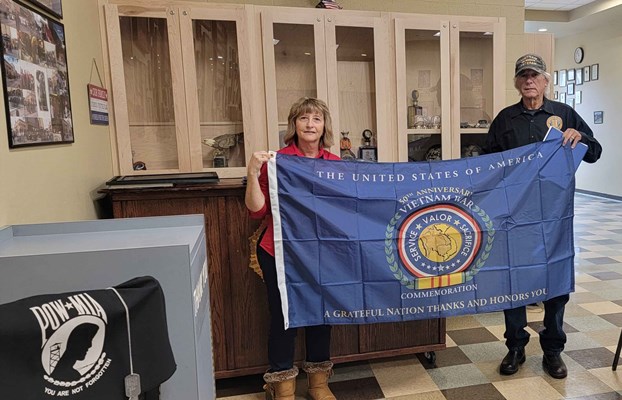 Honorary Partner ceremony for MT VVA State Council by the MT Oro Fino Chapter NSDAR.