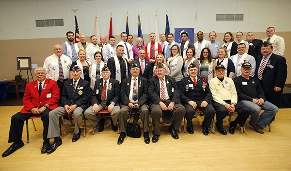 Representatives of the Salem, Massachusetts Veterans Council and Vietnam veterans participated in th