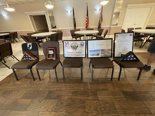 Honorary Partner ceremony for NJ VVA Chapter 721 by the NJ Middletown Chapter NSDAR.