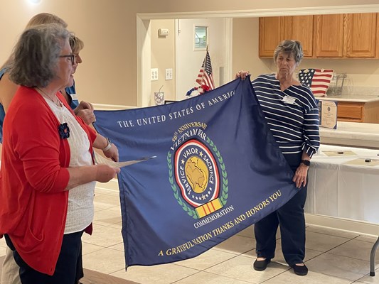 Honorary Partner ceremony for NJ VVA Chapter 721 by the NJ Middletown Chapter NSDAR.