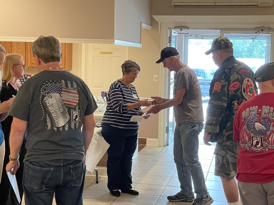 Honorary Partner ceremony for NJ VVA Chapter 721 by the NJ Middletown Chapter NSDAR.