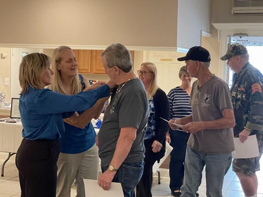 Honorary Partner ceremony for NJ VVA Chapter 721 by the NJ Middletown Chapter NSDAR.