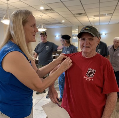 Honorary Partner ceremony for NJ VVA Chapter 721 by the NJ Middletown Chapter NSDAR.