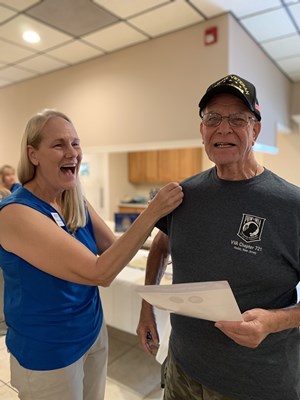 Honorary Partner ceremony for NJ VVA Chapter 721 by the NJ Middletown Chapter NSDAR.