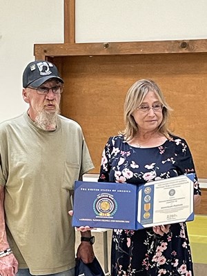 Ceremony for OH VVA Chapter 15 by the Western Reserve-Lakewood Chapter NSDAR