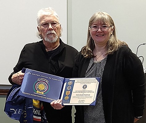 Ceremony for OH VVA Chapter 199 by the Sharon Lane Chapter NSDAR.