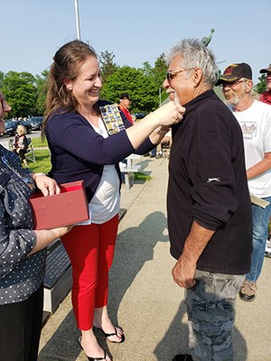 Ceremony for OH VVA Chapter 440 by the Fort Findlay Chapter NSDAR.