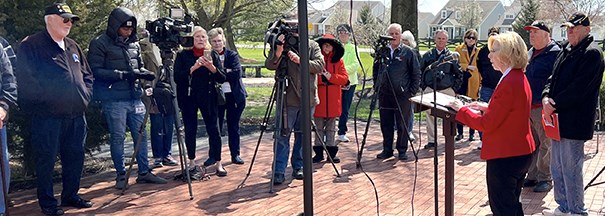 Ceremony for OH VVA Chapter 649 by the Hopewell Chapter NSDAR.