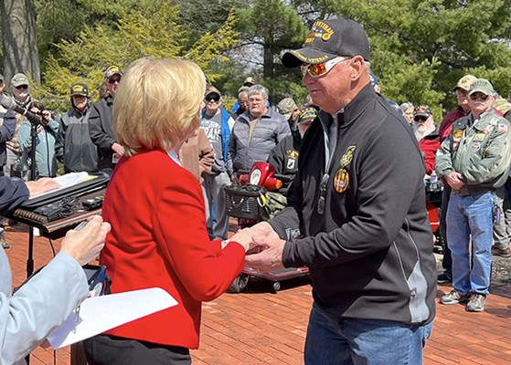 Ceremony for OH VVA Chapter 649 by the Hopewell Chapter NSDAR.