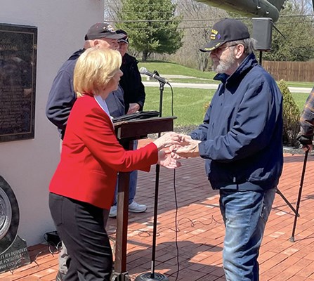 Ceremony for OH VVA Chapter 649 by the Hopewell Chapter NSDAR.