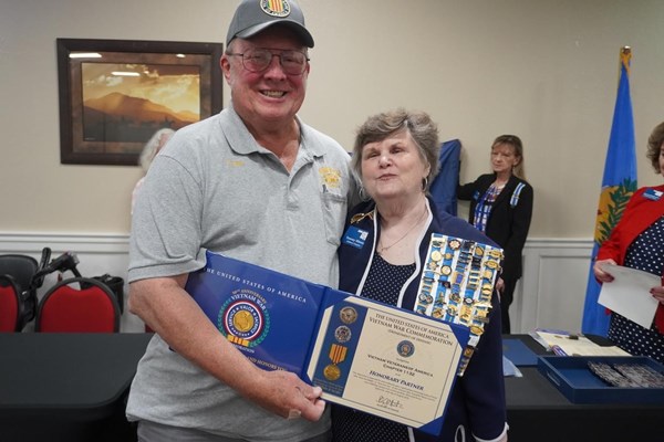 Ceremony for Vietnam veterans of all OK VVA Chapters by the OK State Society NSDAR.