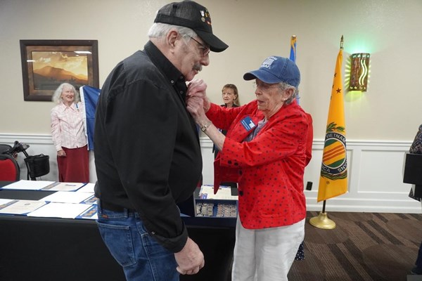 Ceremony for Vietnam veterans of all OK VVA Chapters by the OK State Society NSDAR.