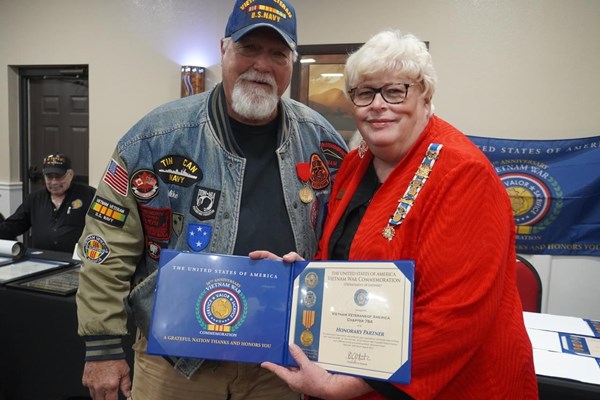 Ceremony for Vietnam veterans of all OK VVA Chapters by the OK State Society NSDAR.
