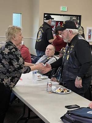 Honorary Partner ceremony for OR VVA Chapter 805 Vietnam veterans from Umpqua Chapter NSDAR.