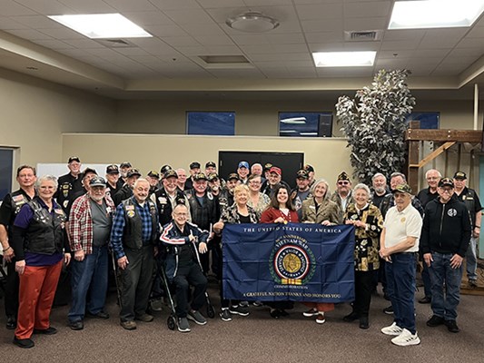 Honorary Partner ceremony for OR VVA Chapter 805 Vietnam veterans from Umpqua Chapter NSDAR.