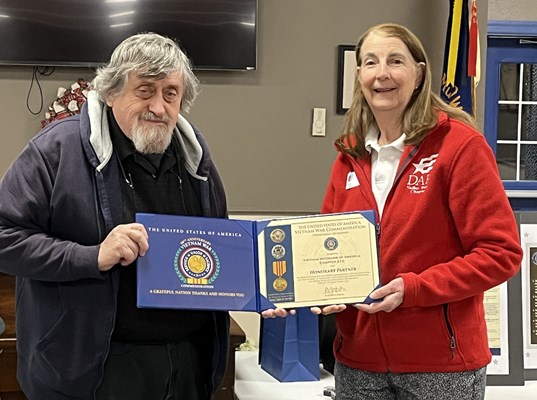 Ceremony for PA VVA Chapter 210 by the Valley Forge and Bucks County Chapters NSDAR.