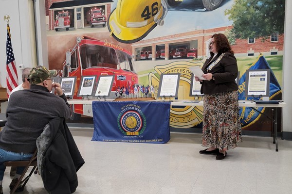 Honorary Partner ceremony for PA VVA Chapter 349 by Valley Forge Chapter NSDAR.