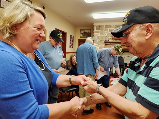 Honorary Partner ceremony for PA VVA Chapter 436 by Chester County Chapter NSDAR.