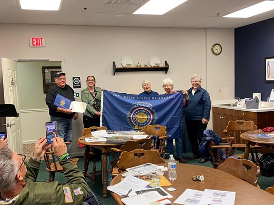 Honorary Partner ceremony for PA VVA Chapter 565 by the Mahanatawny Chapter NSDAR.