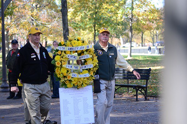 Park Service volunteers affectionately called &#8220;Yellow Hats&#8221; honored all women who served