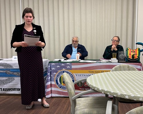 Honorary Partner ceremony for RI VVA Chapter 818 by the RI Beacon Pole Hill Chapter NSDAR. 