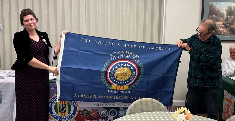 Honorary Partner ceremony for RI VVA Chapter 818 by the RI Beacon Pole Hill Chapter NSDAR. 