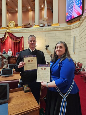 Honorary Partner ceremony for the RI VVA State Council by the RI State Society NSDAR.