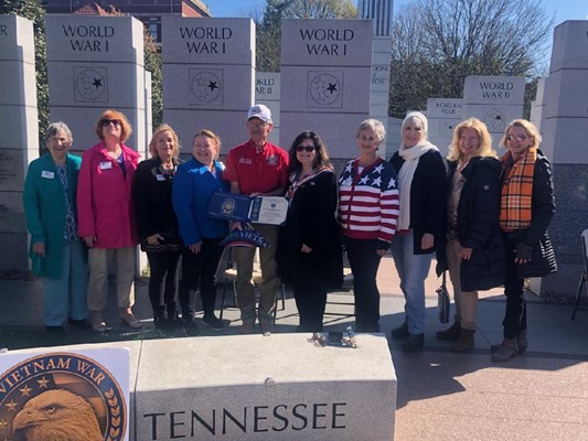 Honorary Partner ceremony for TN VVA Chapter 1078 by the Samuel Frazier Chapter NSDAR