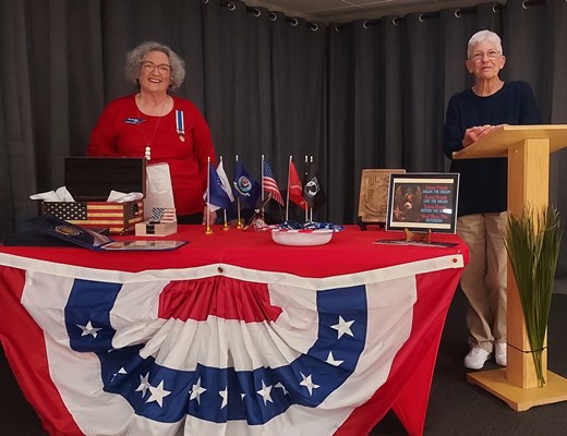 Honorary Partner ceremony for TN VVA Chapter 203 by the General Jethro Sumner Chapter NSDAR.