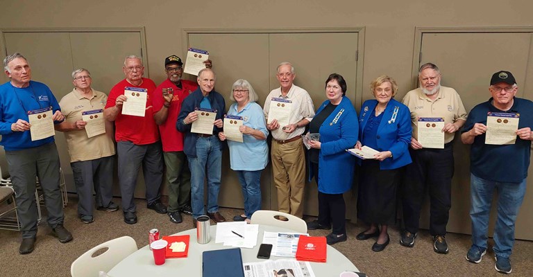 Honorary Partner ceremony for TN VVA Chapter 875 by the Zachariah Davies Chapter NSDAR.