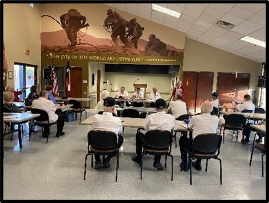 Honorary Partner ceremony for TX VVA Chapter 1013 by the Lucretia Council Cochran Chapter NSDAR.