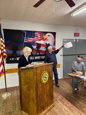 Honorary Partner ceremony for TX VVA Chapter 1029 by the Yorktown Bicentennial Chapter NSDAR.