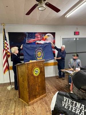 Honorary Partner ceremony for TX VVA Chapter 1029 by the Yorktown Bicentennial Chapter NSDAR.